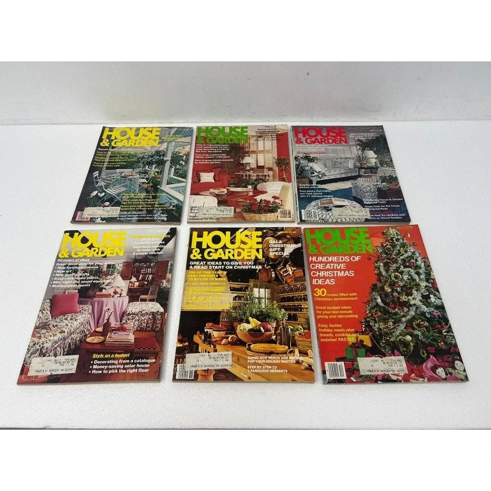 House & Garden Magazine Lot 1979 Full Year 12 Issues Interior Design Decor Ads